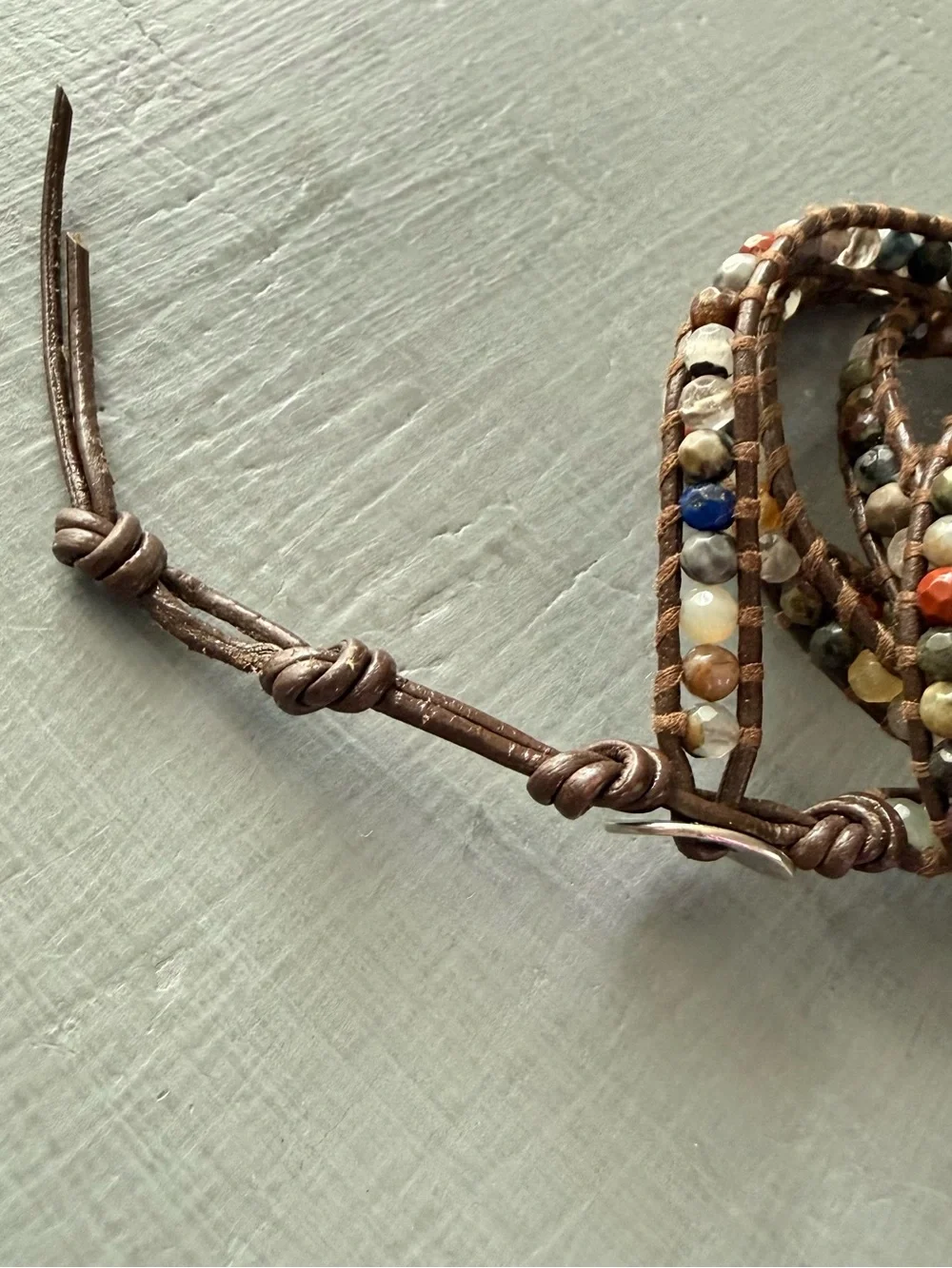 Chan Luu Multi-Color Stone Beaded Wrap Bracelet
